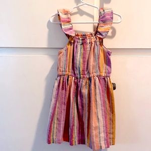 Carter’s colorful stripe linen dress 2T